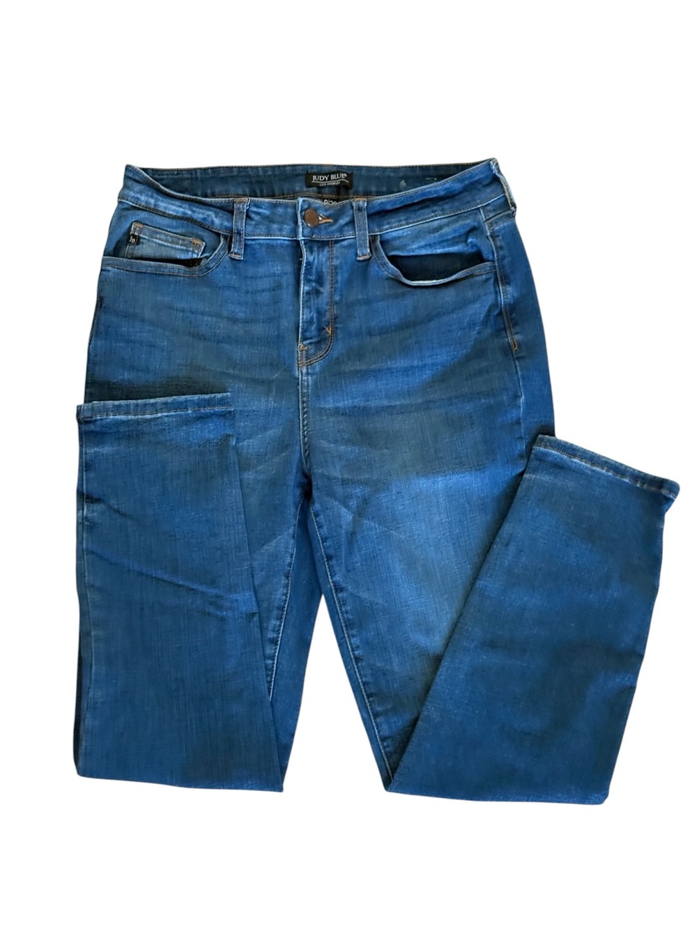Judy Blue Jeans Straight Fit Size 9/29 JB8115MD Medium Wash Stretch Denim